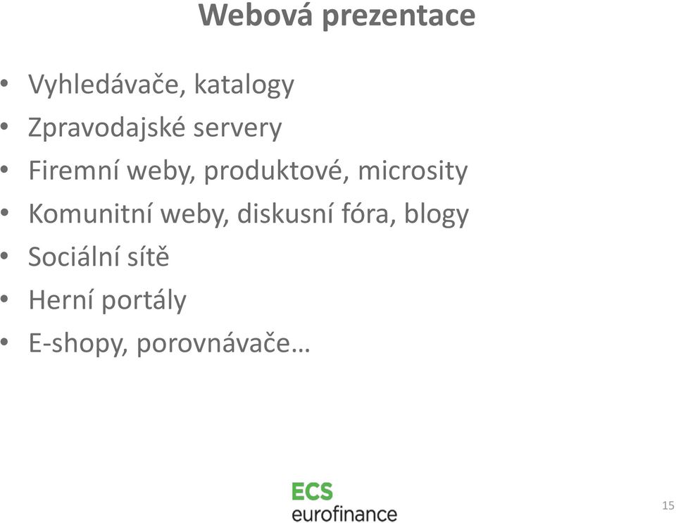 microsity Komunitní weby, diskusní fóra, blogy