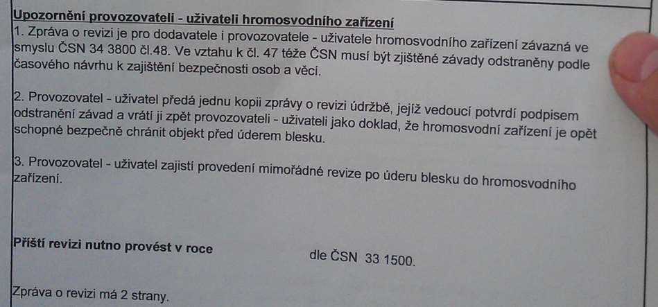 Revizní technik netuší jaké jsou platné normy ani