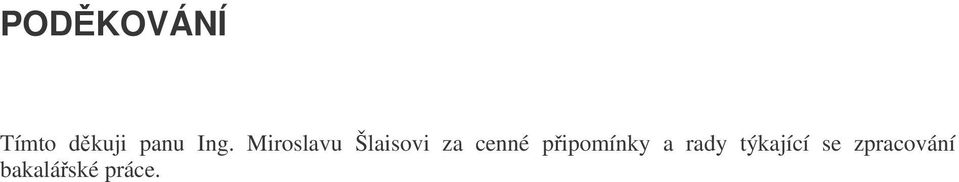cenné pipomínky a rady