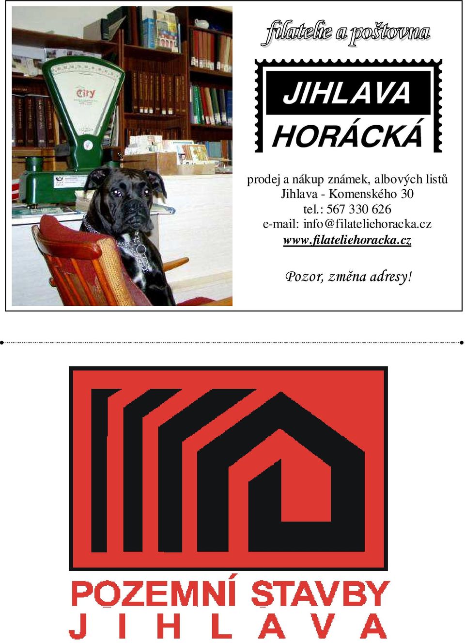 : 567 330 626 e-mail: info@filateliehoracka.