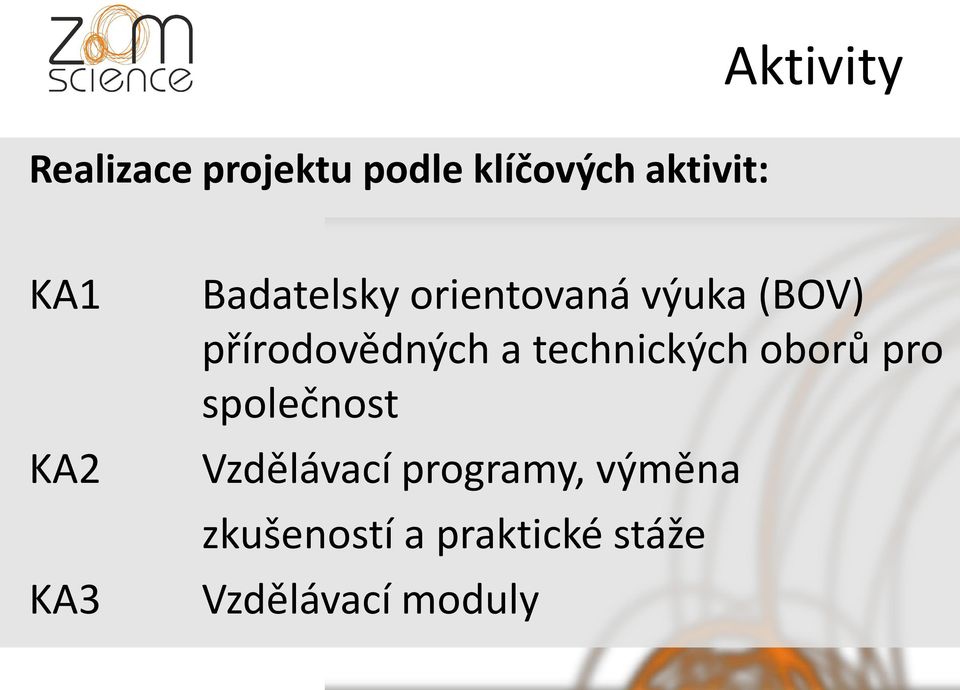 přírodovědných a technických oborů pro společnost