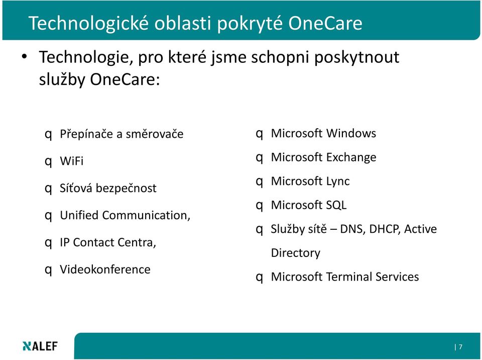 Communication, q IP Contact Centra, q Videokonference q Microsoft Windows q Microsoft