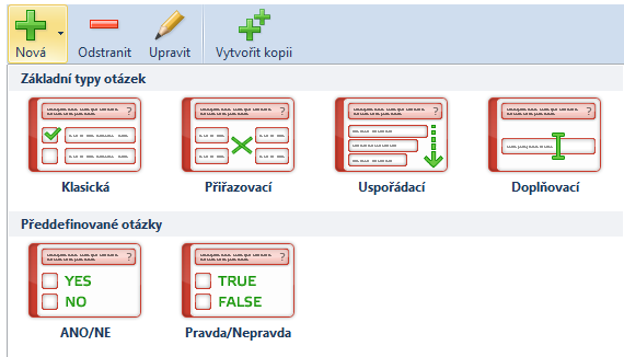 V našem případě je to vždy opakující se text (zkopírovaný učební text) a pod ním červeně vyznačené zadání úkolu. Vyplnit pole Zadání je nutné. Ostatní pole vyplnit nemusíte.