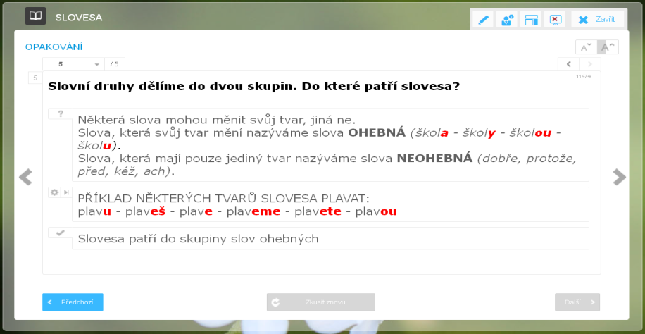 Kromě samotného zadání může úloha obsahovat několik dalších opěrných bodů, jejichž