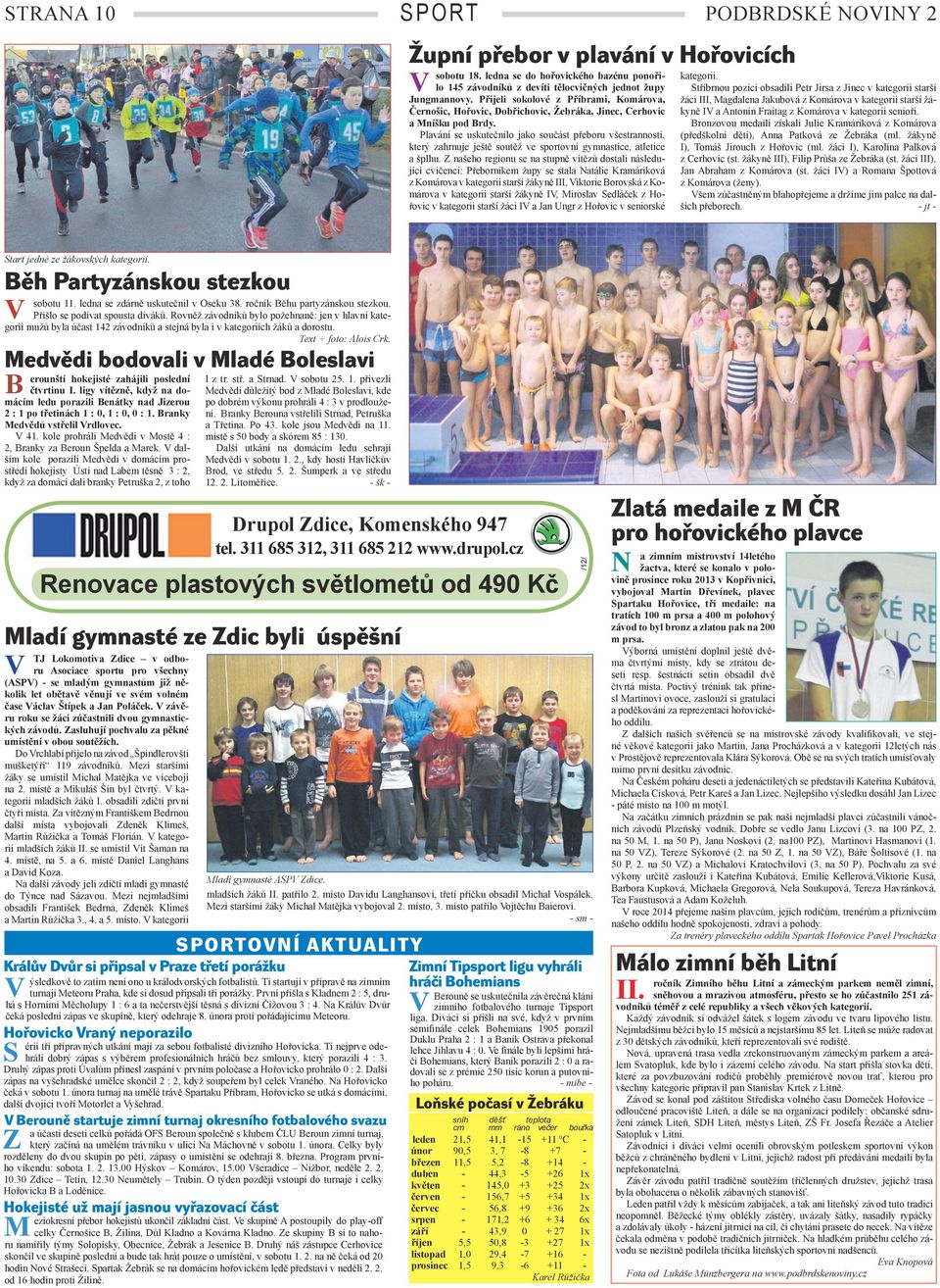 Plavání se uskutečnilo jako součást přeboru všestrannosti, který zahrnuje ještě soutěž ve sportovní gymnastice, atletice a šplhu.