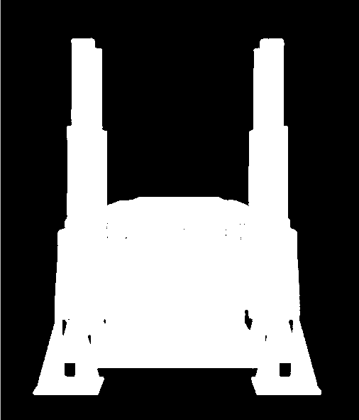 pohybu stolu Obrázek 6: Řez sestavou