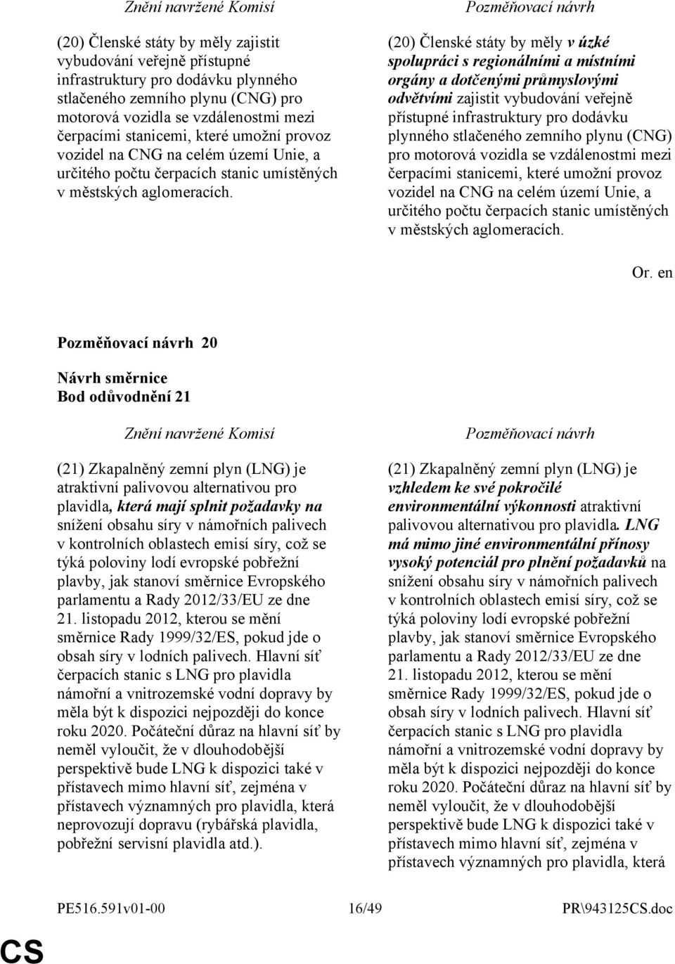 (20) Členské státy by měly v úzké spolupráci s regionálními a místními orgány a dotčenými průmyslovými odvětvími zajistit vybudování veřejně přístupné infrastruktury pro dodávku plynného stlačeného