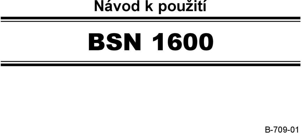 BSN 1600