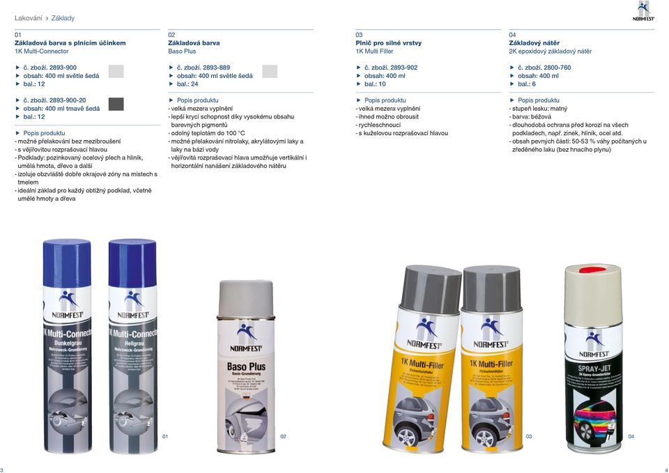 2893-889 obsah: 400 ml světle šedá bal.: 24 č. zboží.