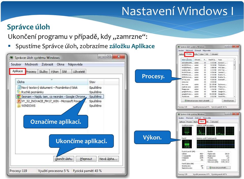 zobrazímezáložkuaplikace Nastavení Windows I