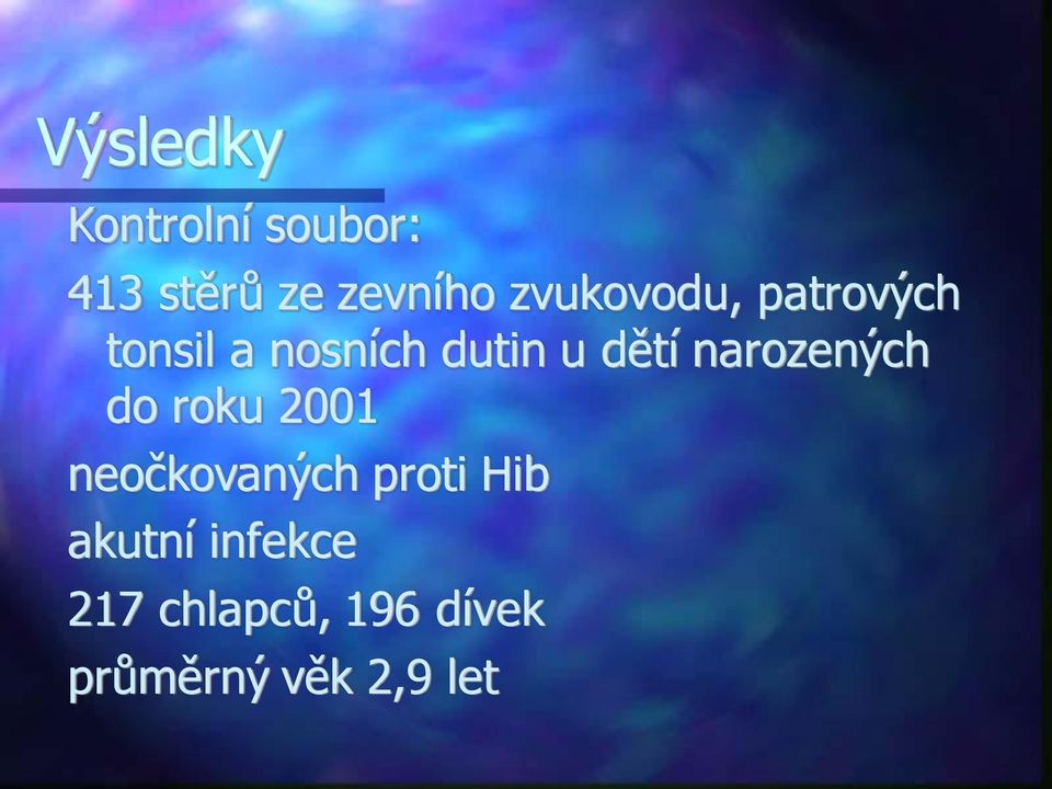 narozených do roku 2001 neočkovaných proti Hib