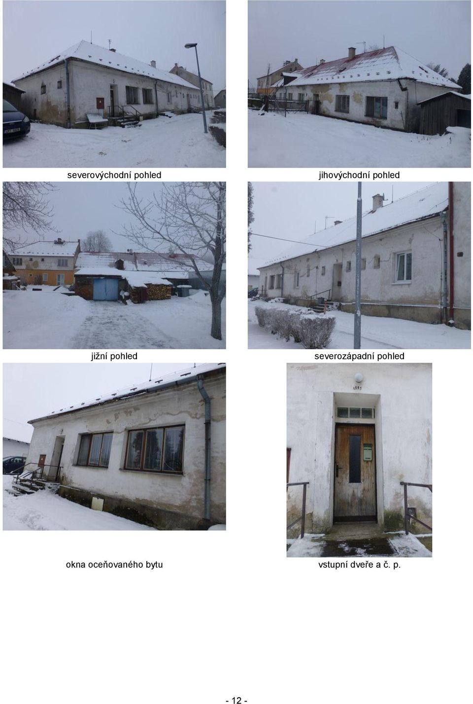 pohled severozápadní pohled