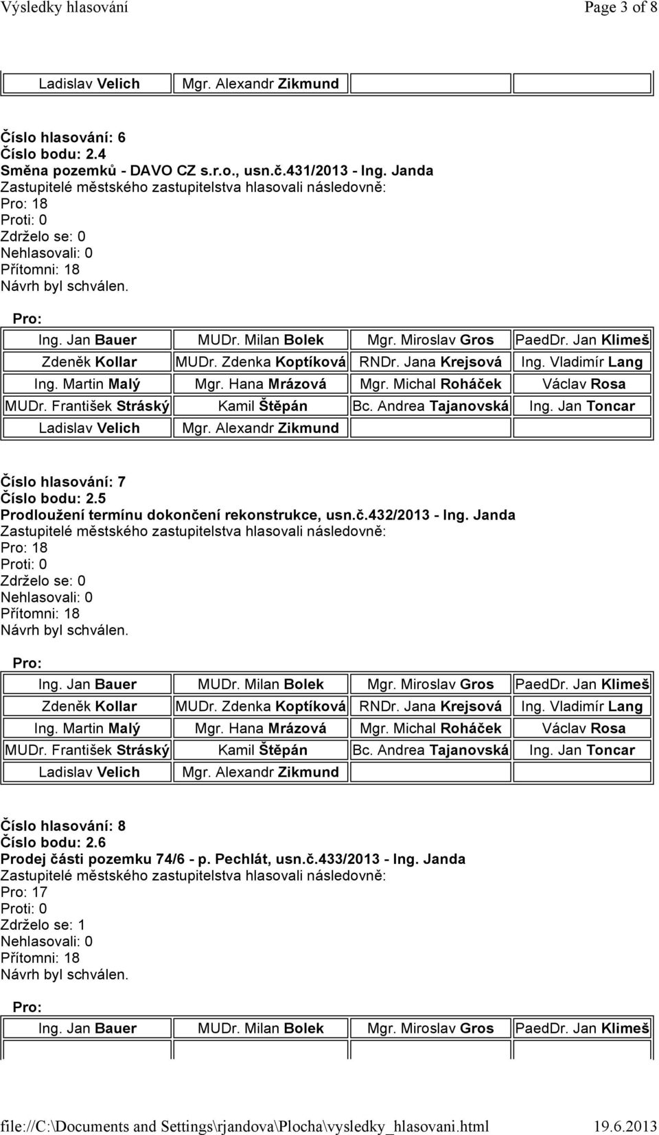 5 Prodloužení termínu dokončení rekonstrukce, usn.č.432/2013 - Ing.