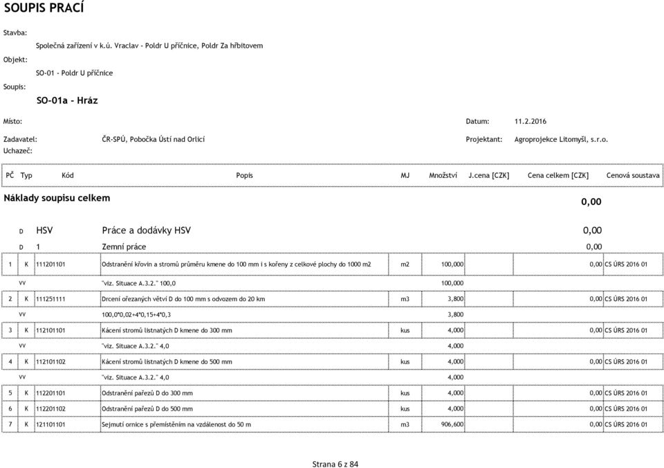 kořeny z celkové plochy do 1000 m2 