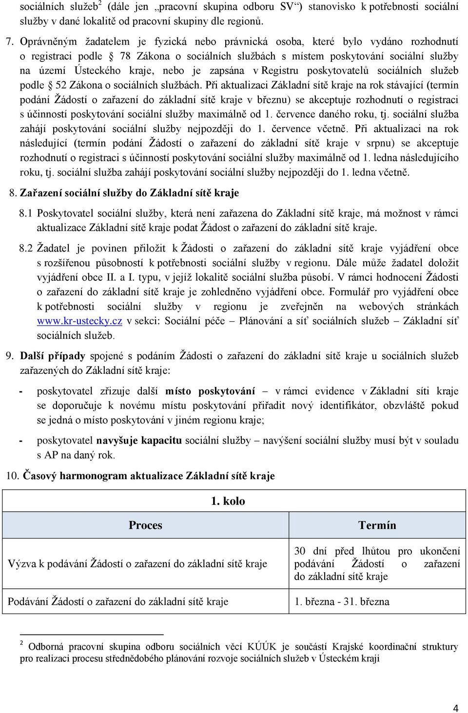 nebo je zapsána v Registru poskytovatelů sociálních služeb podle 52 Zákona o sociálních službách.