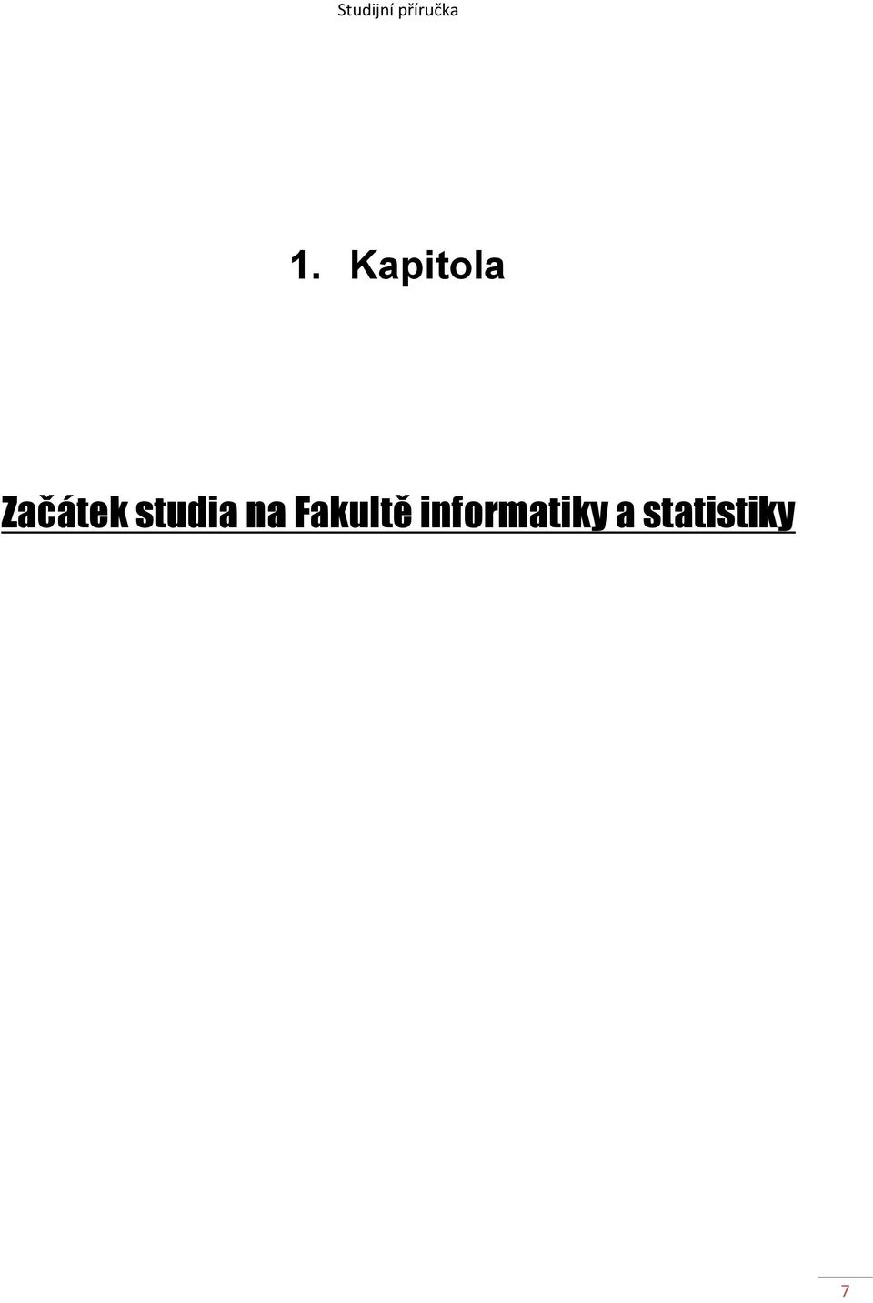 studia na Fakultě