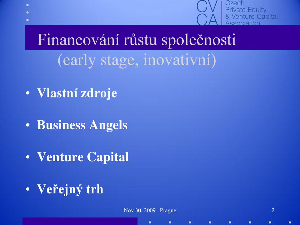 zdroje Business Angels Venture