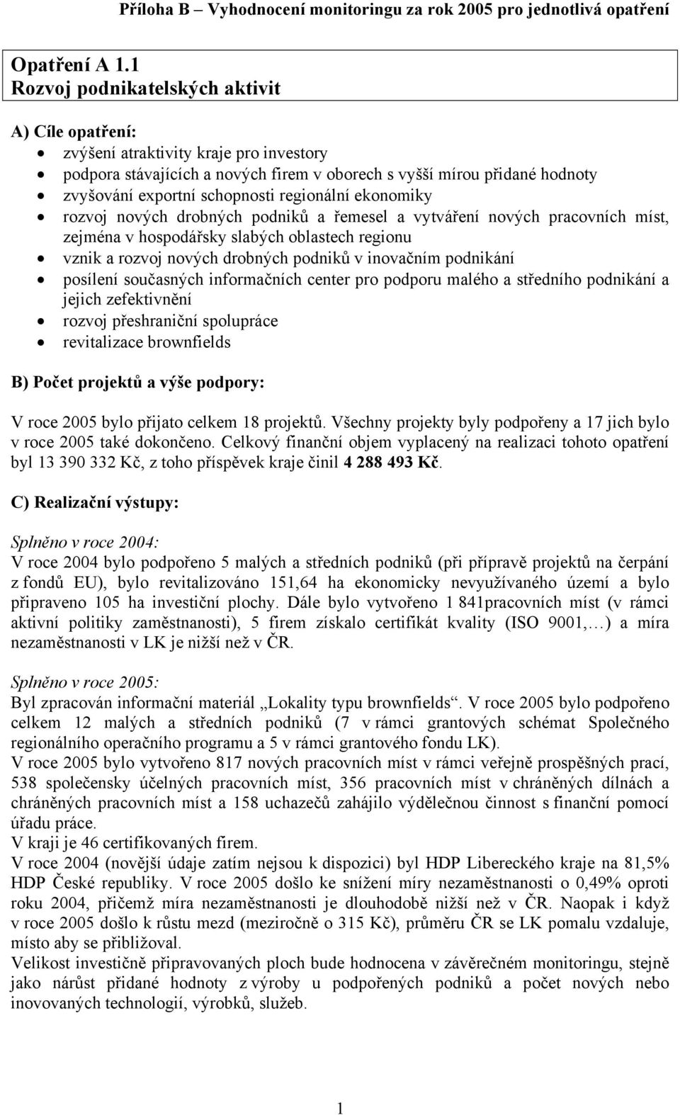 rozvoj nových drobných podniků a řemesel a vytváření nových pracovních míst, zejména v hospodářsky slabých oblastech regionu vznik a rozvoj nových drobných podniků v inovačním podnikání posílení