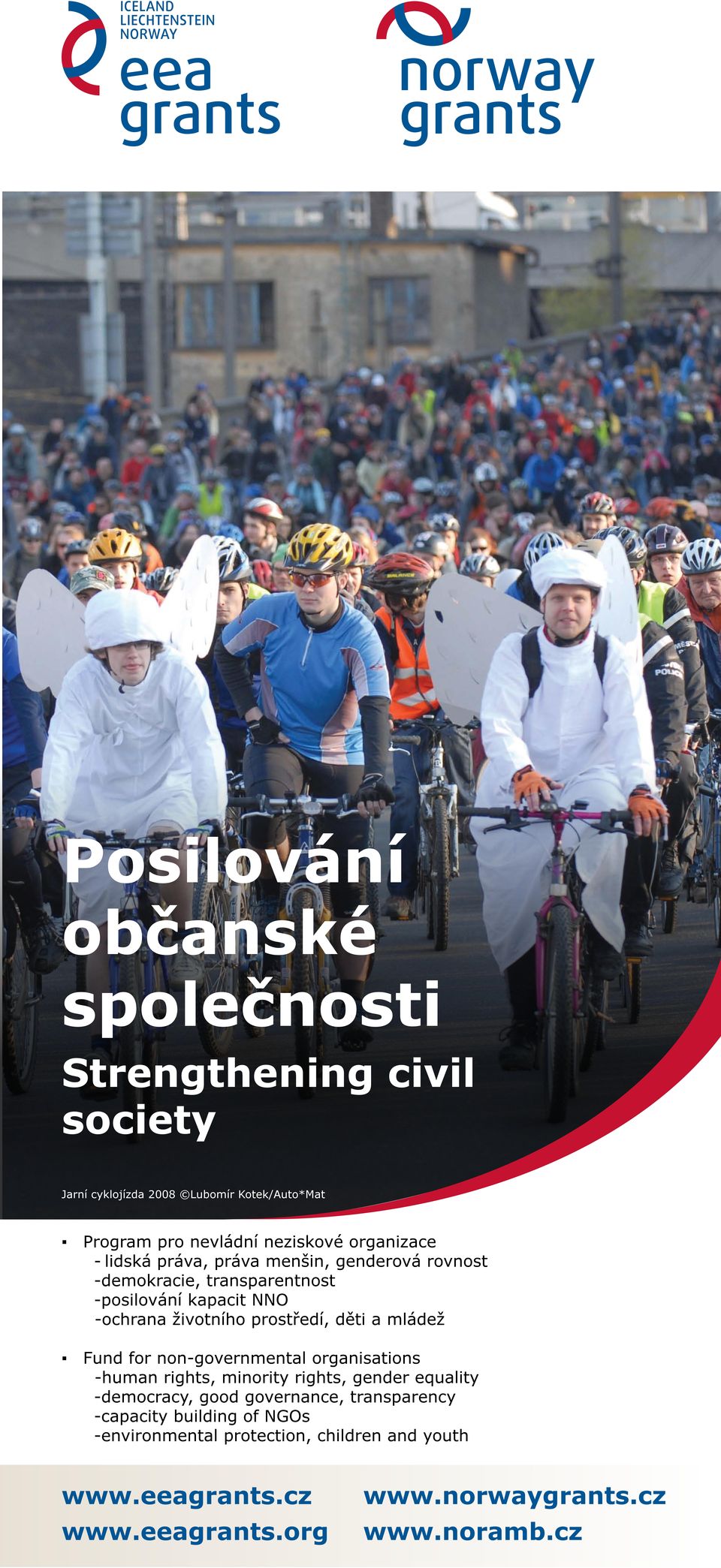 kapacit NNO -ochrana životního prostředí, děti a mládež Fund for non-governmental organisations -human rights, minority