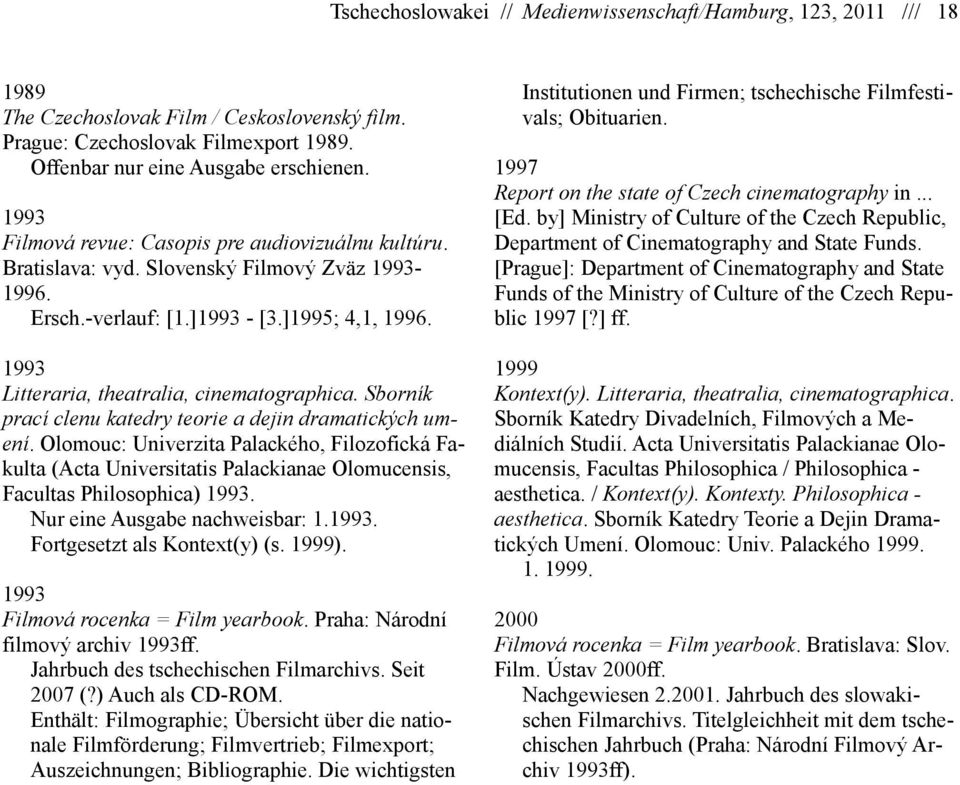 Sborník prací clenu katedry teorie a dejin dramatických umení. Olomouc: Univerzita Palackého, Filozofická Fakulta (Acta Universitatis Palackianae Olomucensis, Facultas Philosophica) 1993.