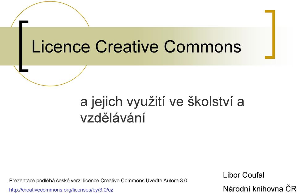 Creative Commons Uveďte Autora 3.