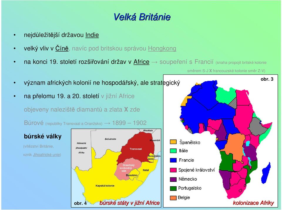 afrických kolonií ne hospodářský, ale strategický obr. 3 na přelomu 19. a 20.