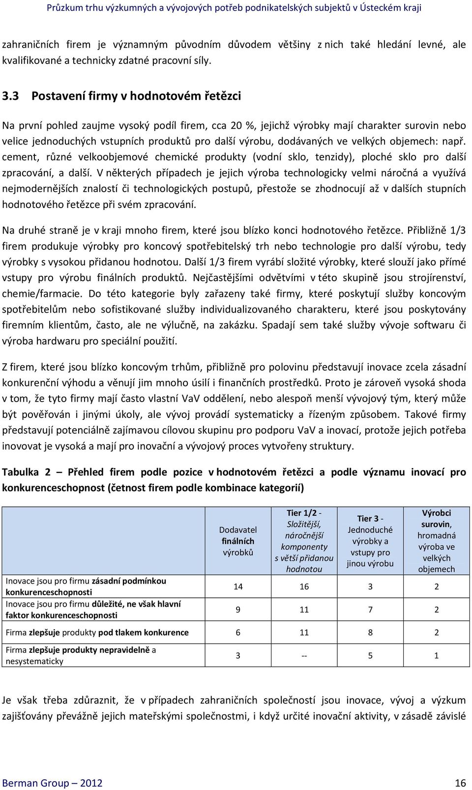 dodávaných ve velkých objemech: např. cement, různé velkoobjemové chemické produkty (vodní sklo, tenzidy), ploché sklo pro další zpracování, a další.