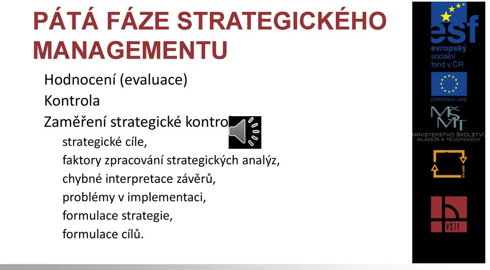 faktory zpracování strategických analýz, chybné interpretace