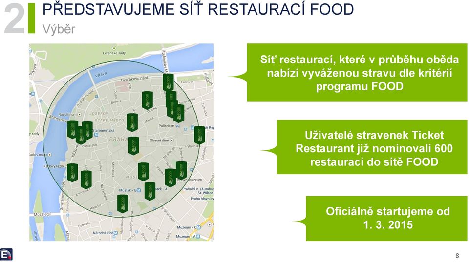 programu FOOD Uživatelé stravenek Ticket Restaurant již