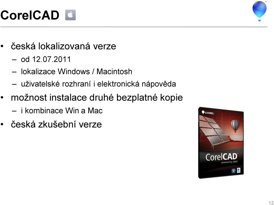 rozhraní i elektronická nápověda možnost instalace