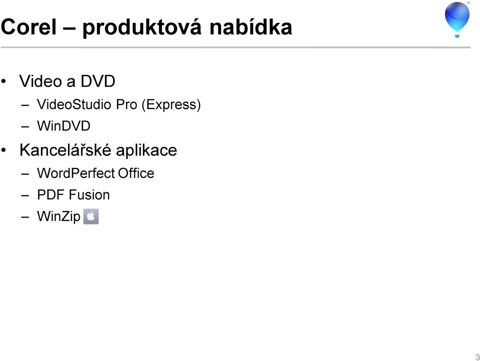 WinDVD Kancelářské aplikace