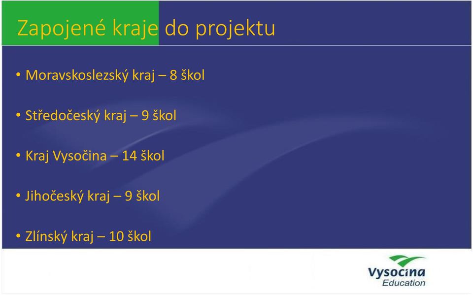 Středočeský kraj 9 škol Kraj