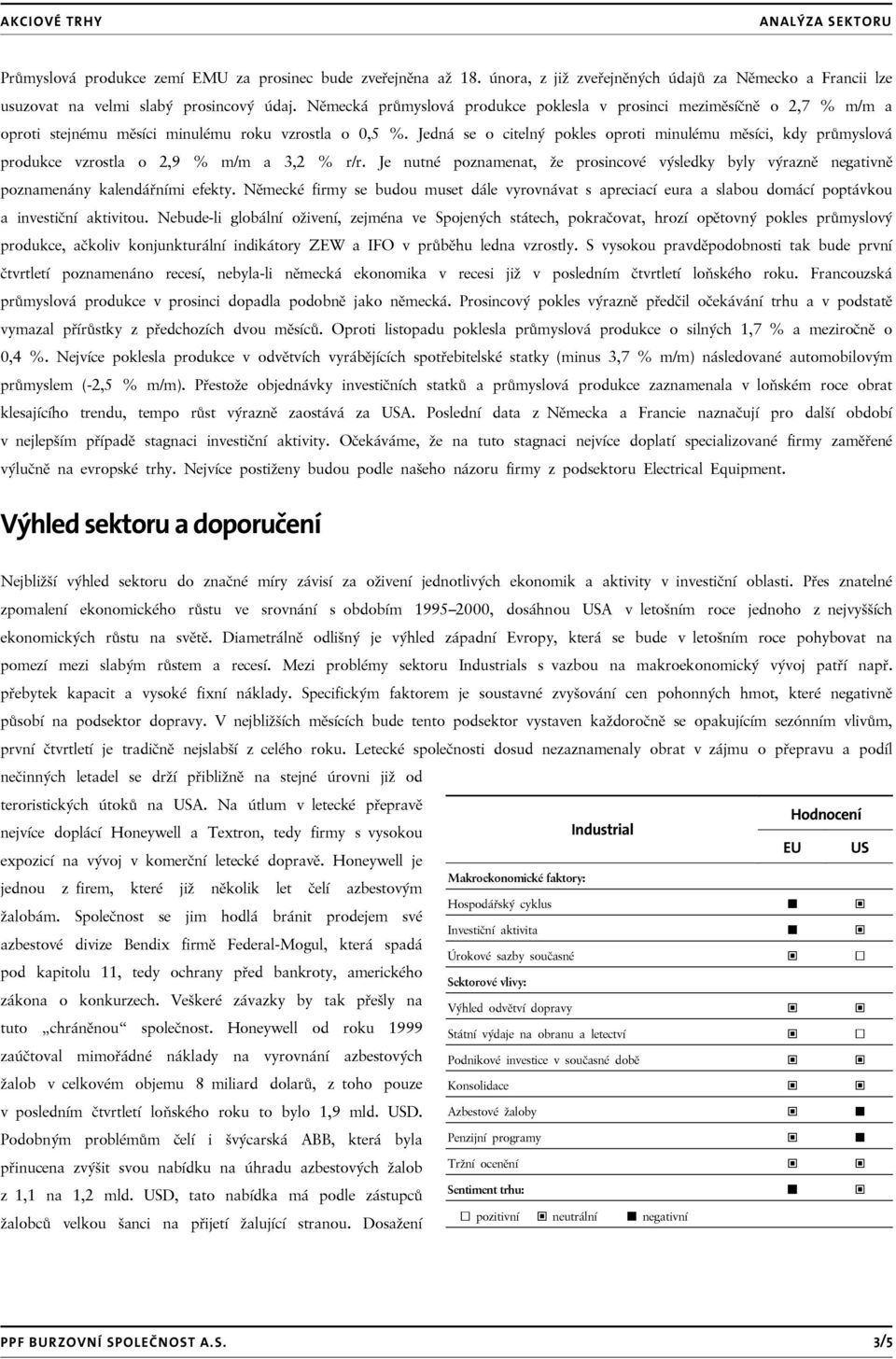 Jedná se o citelný pokles oproti minulému měsíci, kdy průmyslová produkce vzrostla o 2,9 % m/m a 3,2 % r/r.