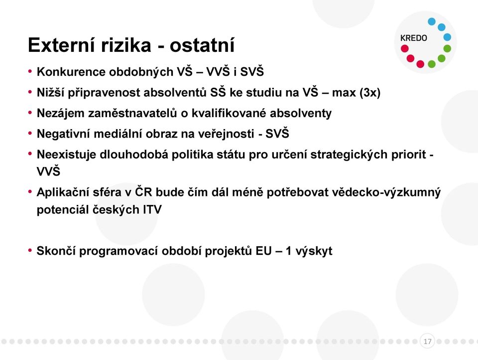 Neexistuje dlouhodobá politika státu pro určení strategických priorit - VVŠ Aplikační sféra v ČR bude čím