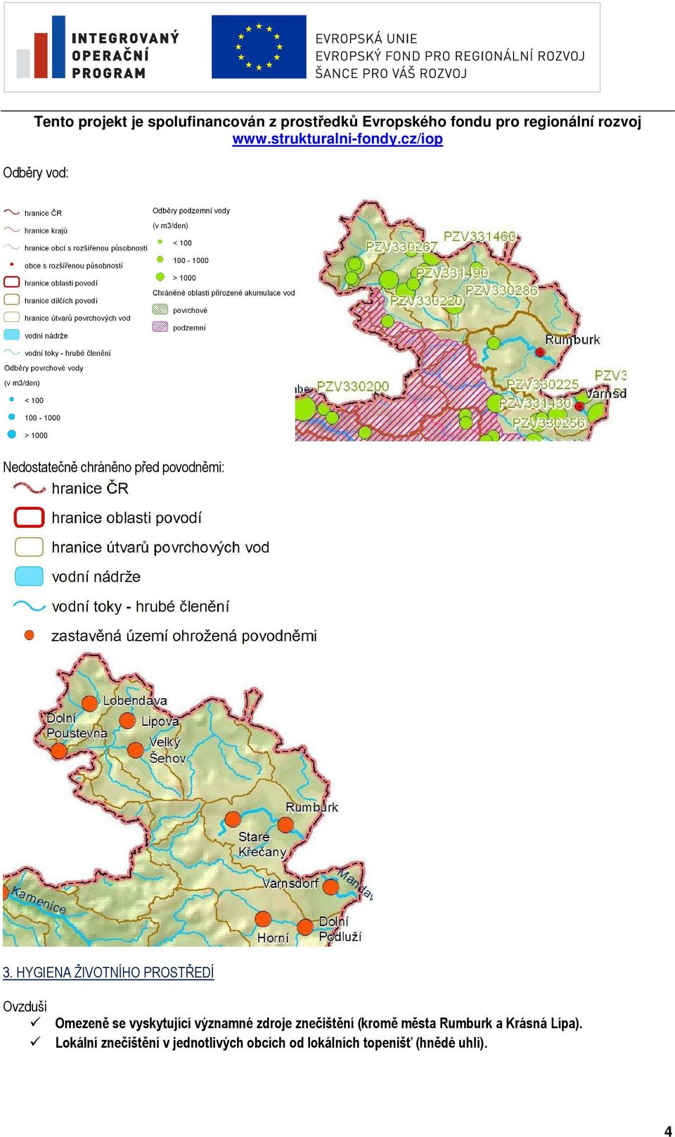 vyskytující významné zdroje znečištění (kromě města Rumburk a Krásná