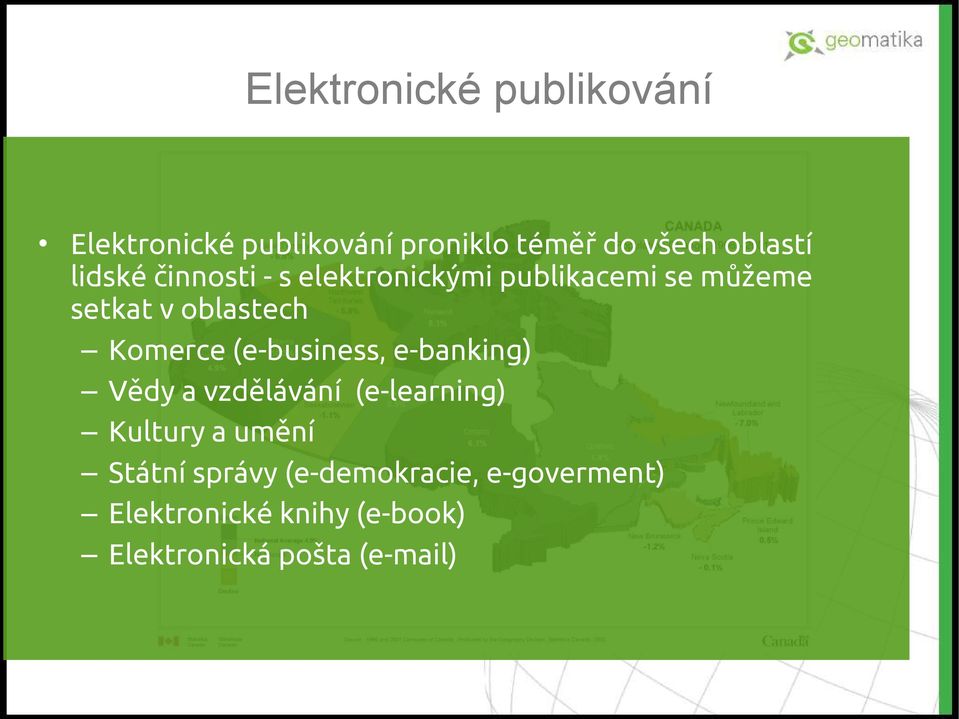 (e-business, e-banking) Vědy a vzdělávání (e-learning) Kultury a umění Státní