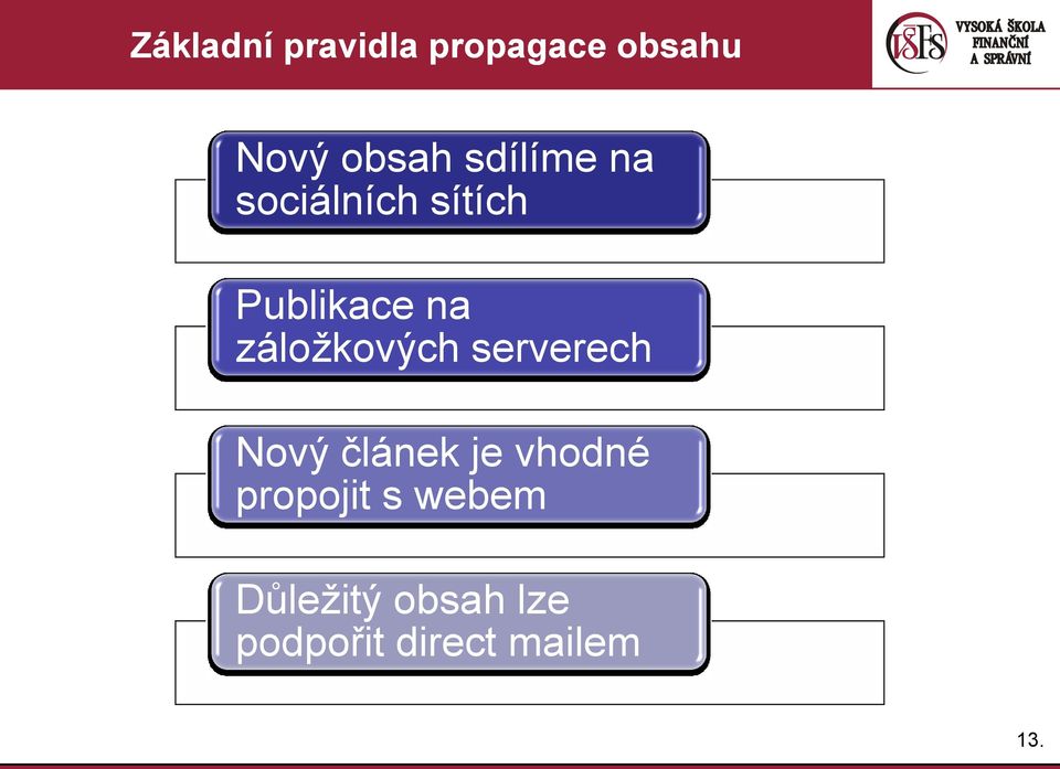 záložkových serverech Nový článek je vhodné