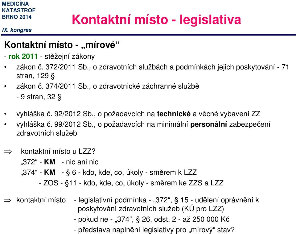 , o požadavcích na minimální personální zabezpečení zdravotních služeb kontaktní místo u LZZ?