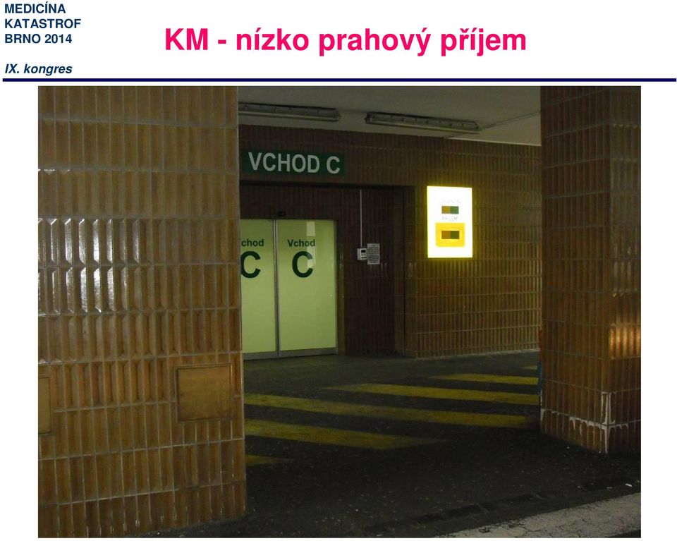 příjem - mírový a