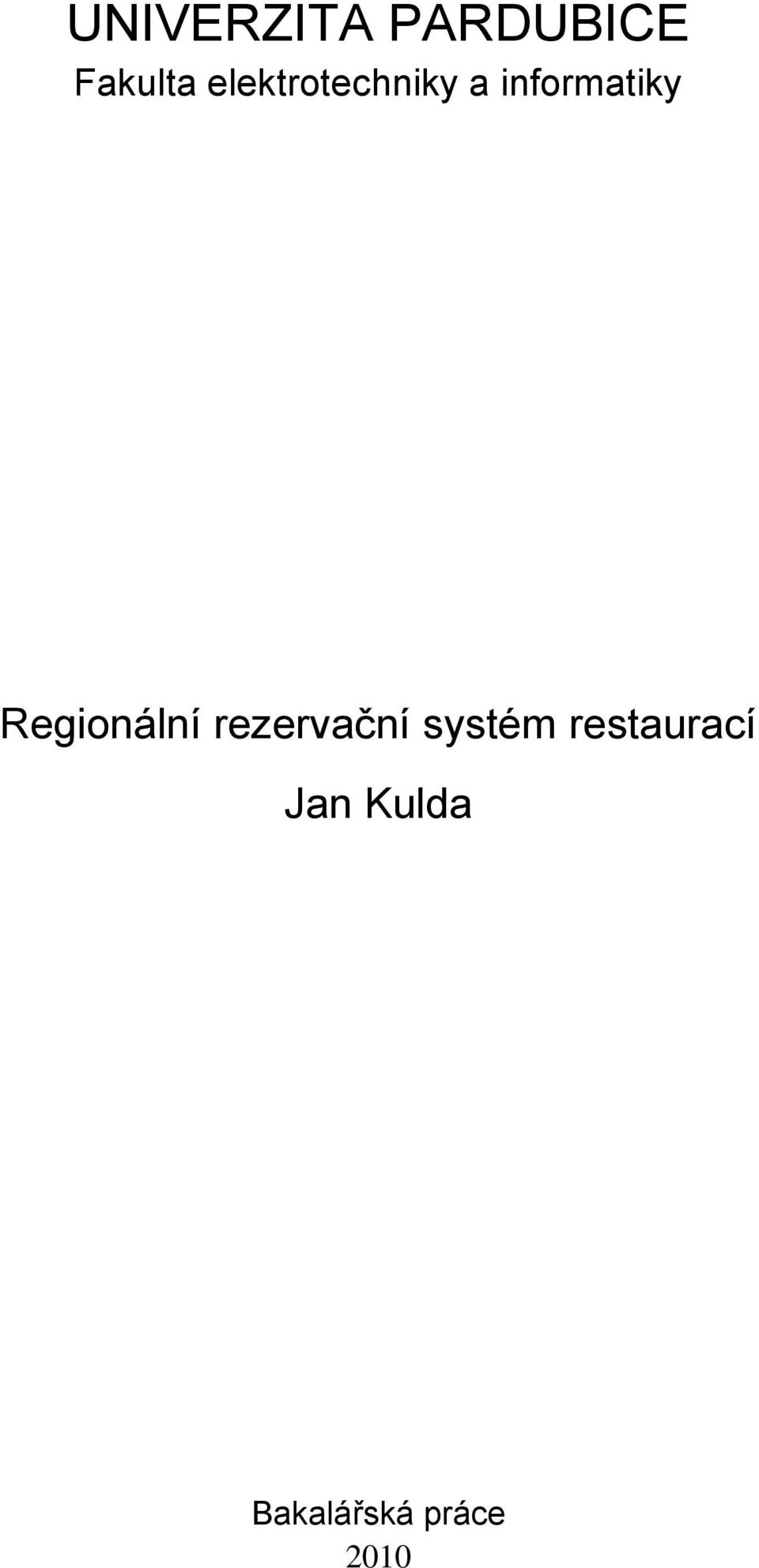 Regionální rezervační systém