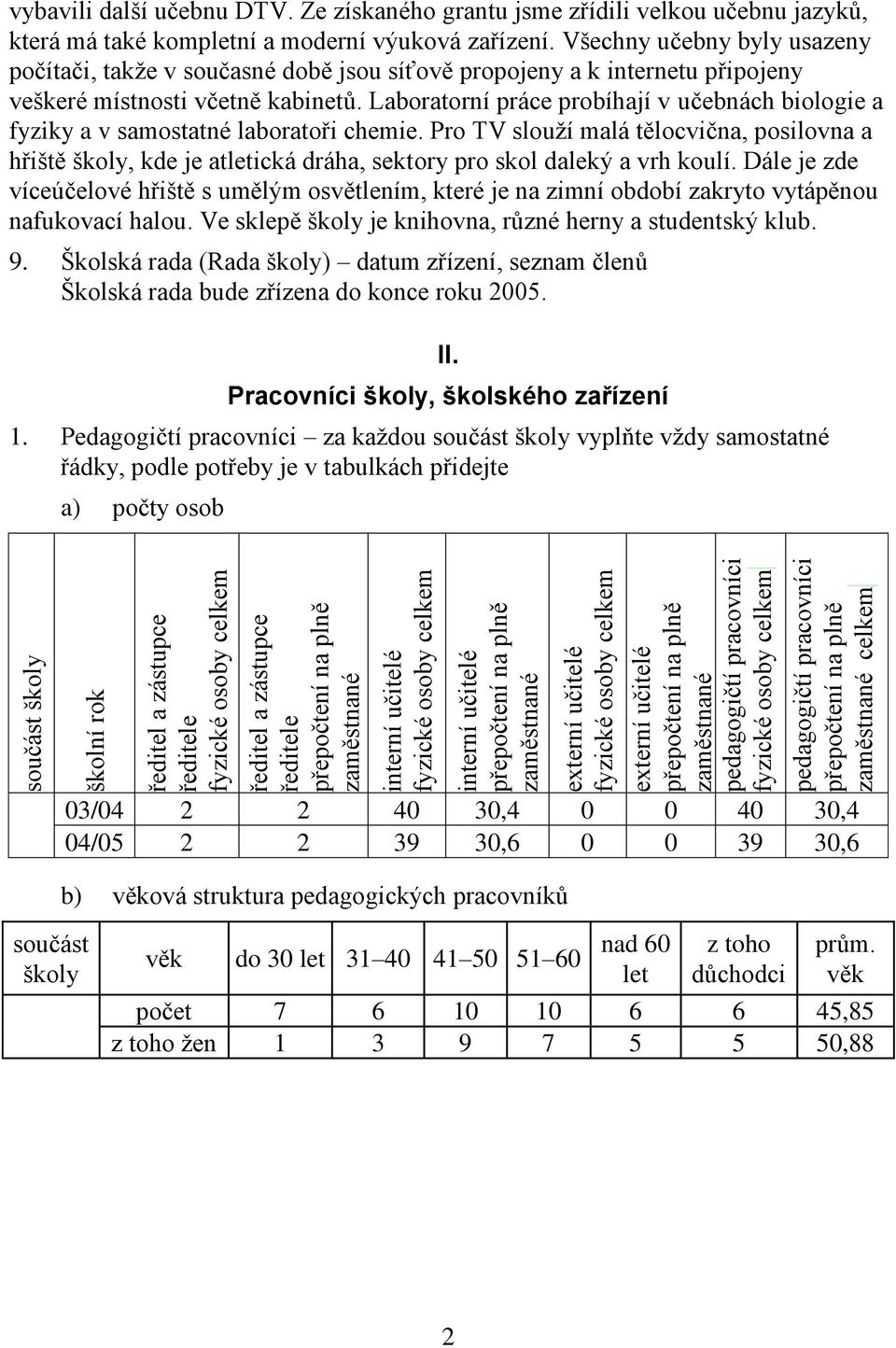 DTV. Ze získaného grantu jsme zřídili velkou učebnu jazyků, která má také kompletní a moderní výuková zařízení.