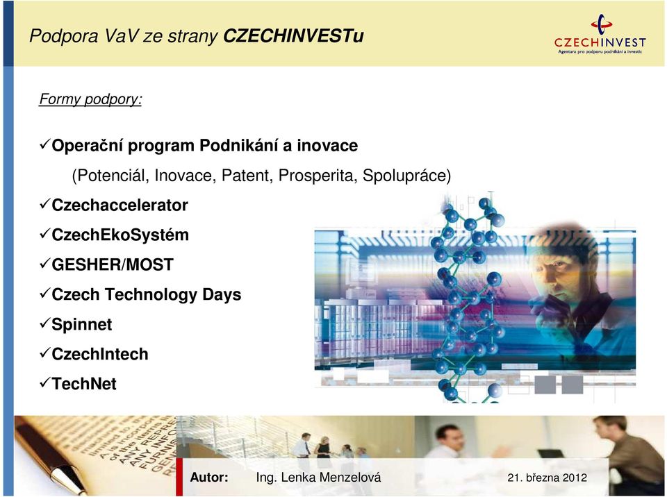 Prosperita, Spolupráce) Czechaccelerator CzechEkoSystém