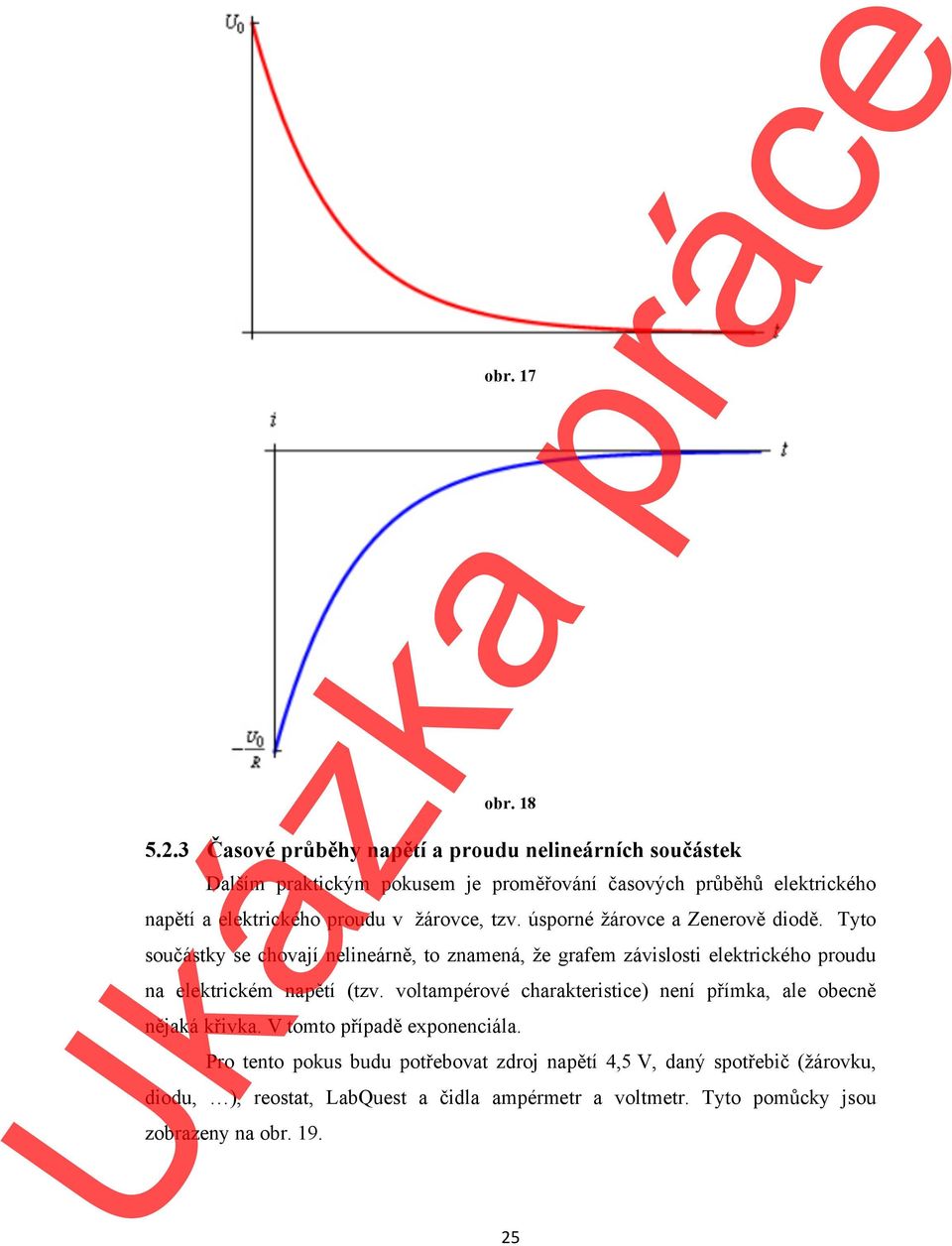 v žárovce, tzv. úsporné žárovce a Zenerově diodě.