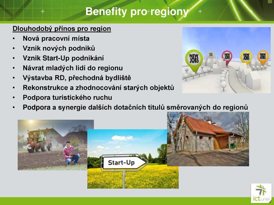 Výstavba RD, p echodná bydliště Rekonstrukce a zhodnocování starých objektů