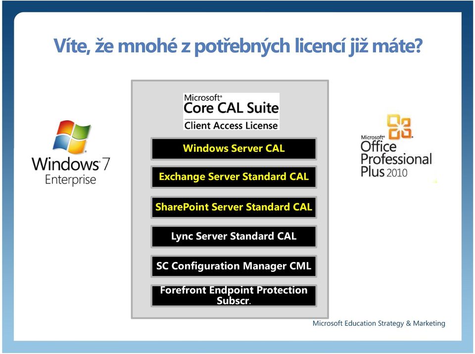 SharePoint Server Standard CAL Lync Server Standard