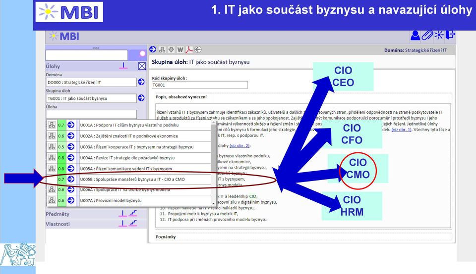 úlohy CIO CEO CIO CFO