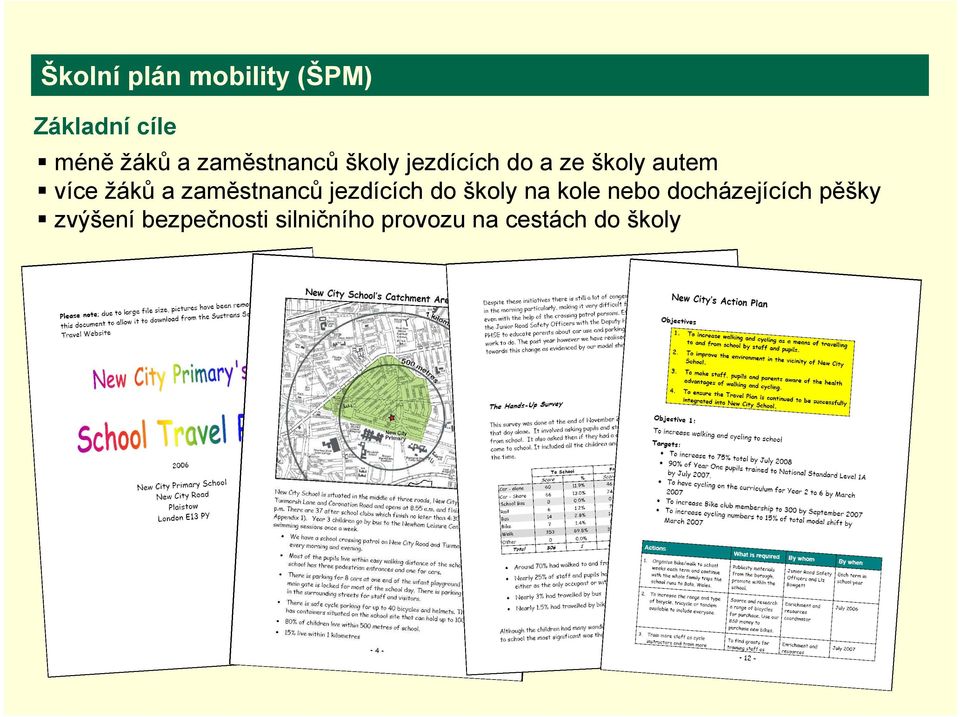 a zaměstnanců jezdících do školy na kole nebo
