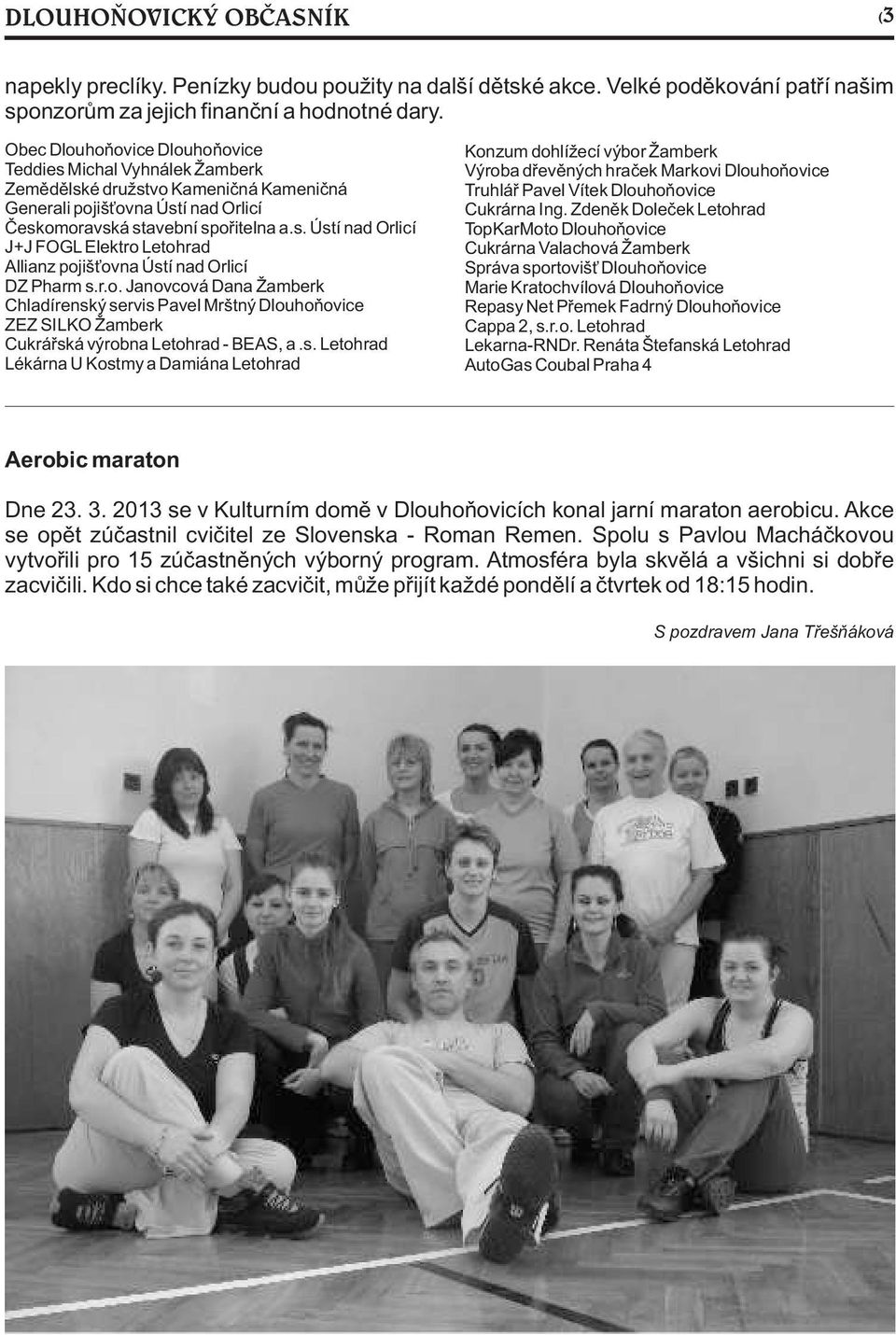 r.o. Janovcová Dana Žamberk Chladírensk