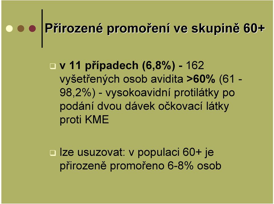 vysokoavidní protilátky po podání dvou dávek očkovací látky