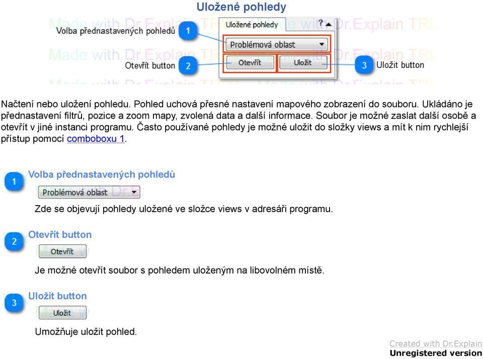 Soubor je možné zaslat další osobě a otevřít v jiné instanci programu.